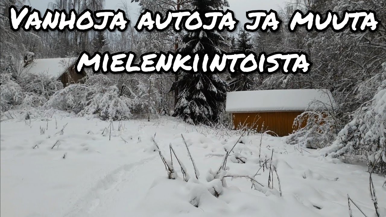 Autiotalo ja erikoinen navetta sekä useita ulkorakennuksia.Ödehus Metsäauto ja tallilöytö (autoja)