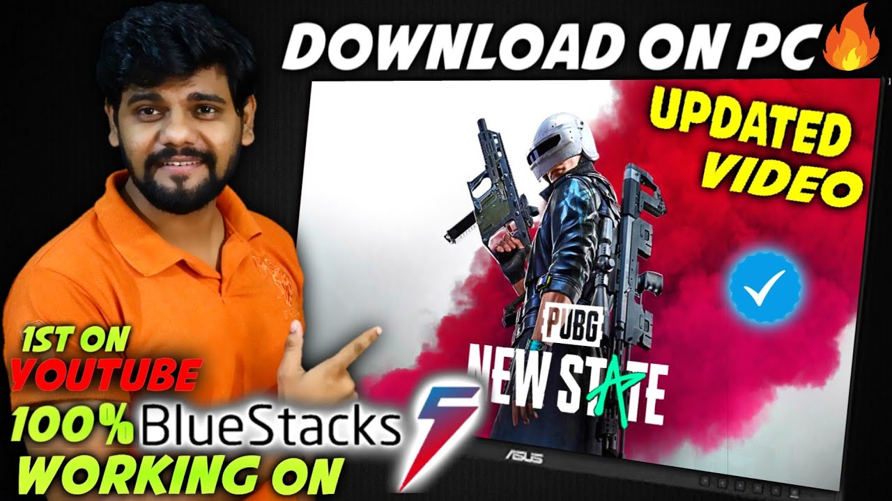 How To Download PUBG NEW STATE On PC / Laptop ✅😍 Play NEW STATE 100% Working On BLUESTACK Emulator⚡