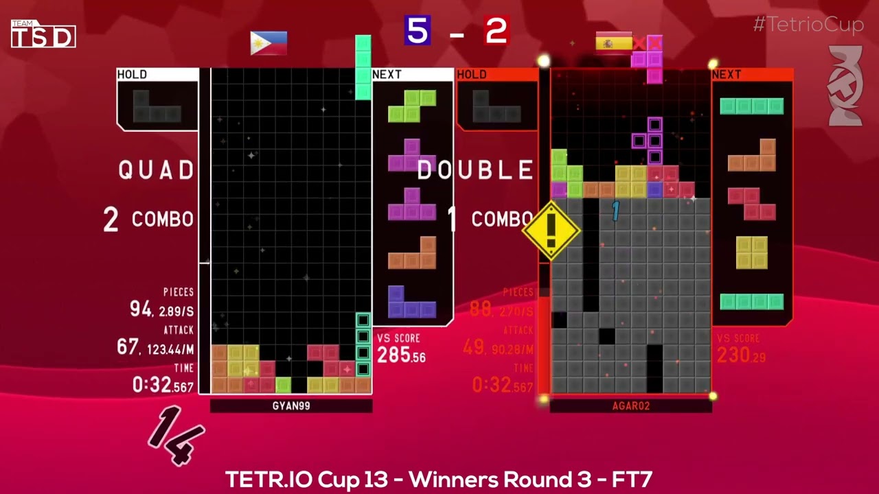 TETR.IO Cup 13 - GYAN99 vs Agar02 - Winners Round 3