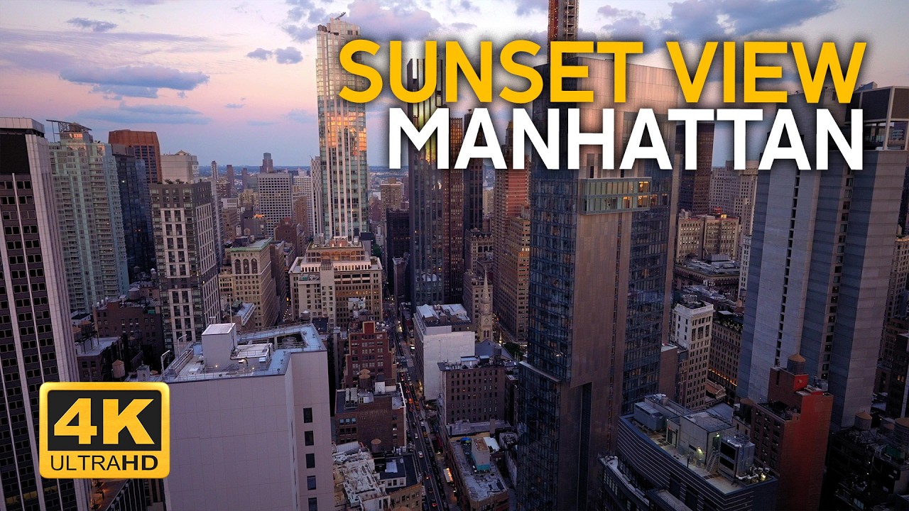 Open Window New York Ambience - Study and Meditate - Romantic Soundscape 4K