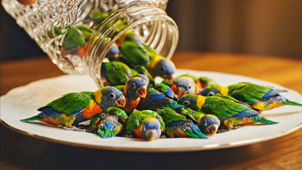 ​😲 Tiny Animals Pouring ASMR! (Panda, Duck, Fox) - Most Satisfying AI Video 8K