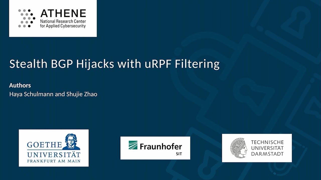 WOOT '25 - Stealth BGP Hijacks with uRPF Filtering