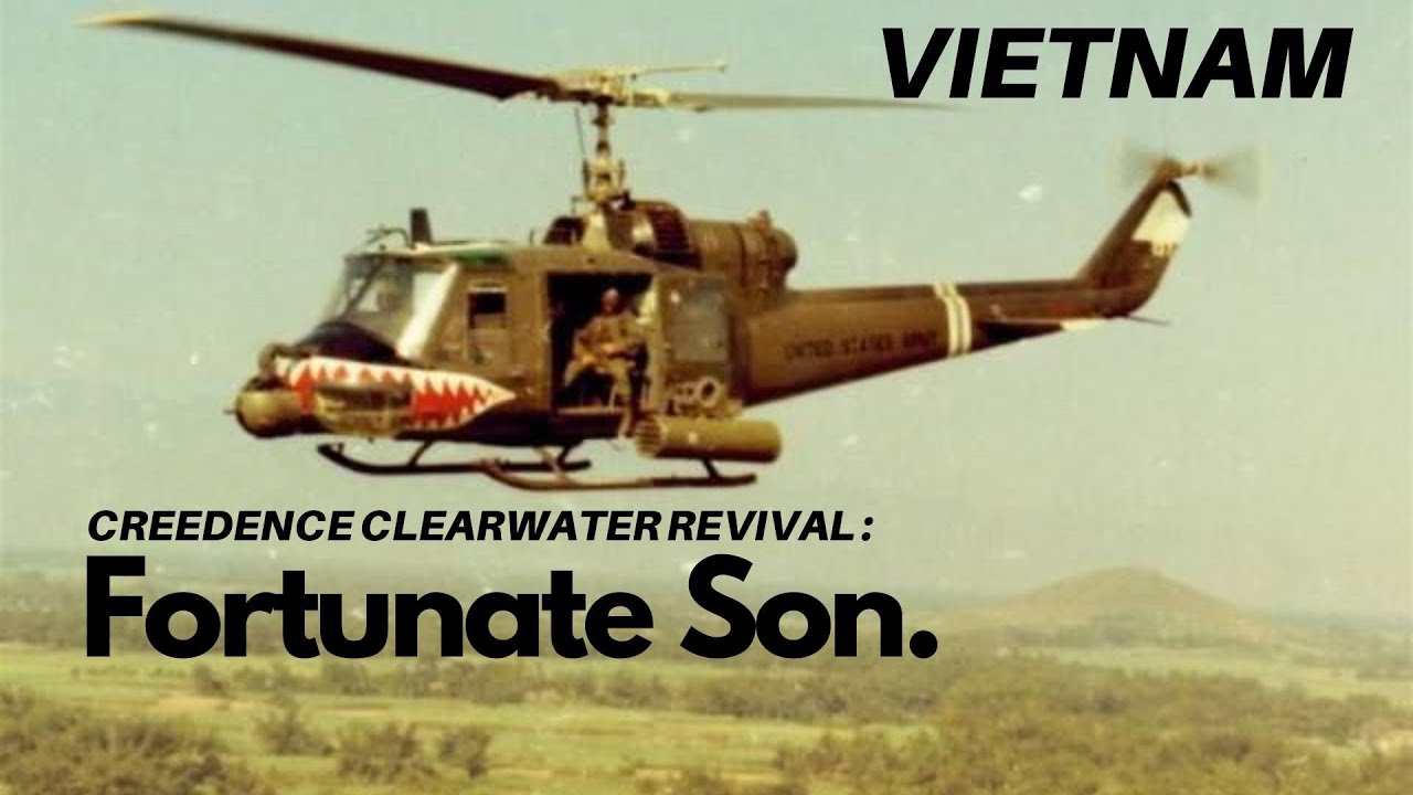 CCR - Fortunate Son with the Huey | Vietnam War [Real Footage]