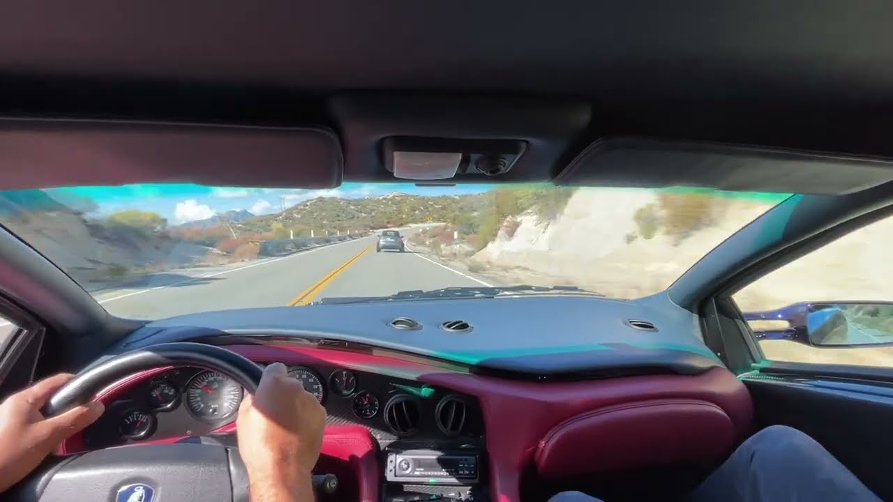 POV driving the ultra rare 575hp Diablo GT in the canyons of Los Angeles