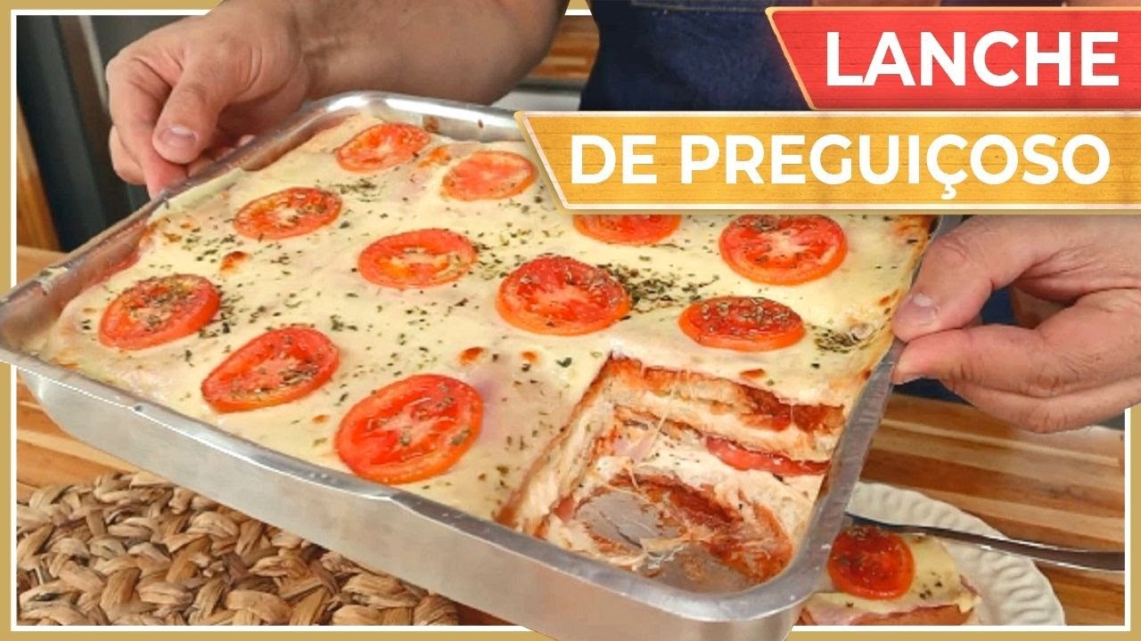ESSE SIM É O VERDADEIRO LANCHE DE PREGUIÇOSO - MAIS FÁCIL IMPOSSÍVEL!!!!