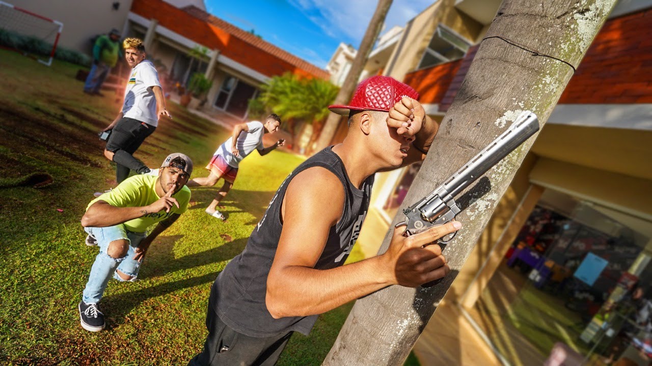 ESCONDE ESCONDE IMPOSSÍVEL COM O REVOLVER DE AIRSOFT