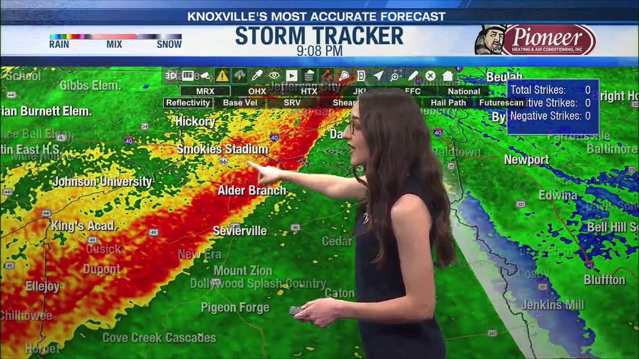 WATE 6 Storm Team shares how rain may impact fire in Pigeon Forge