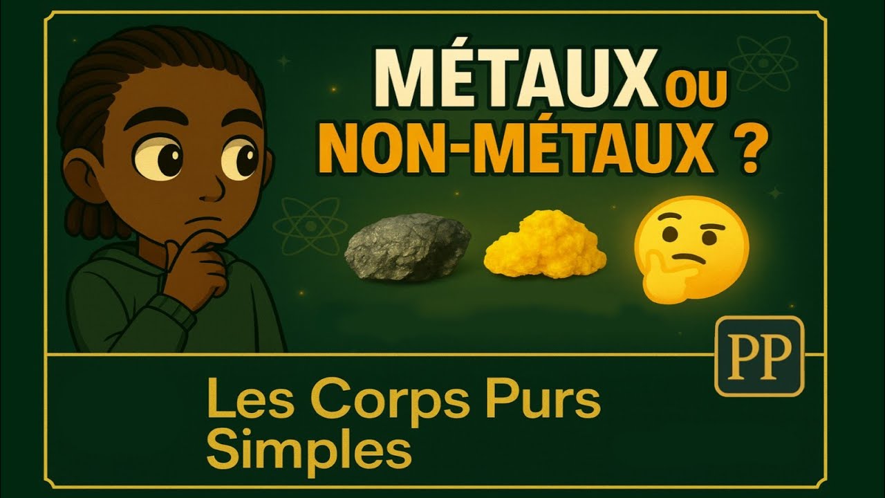 M&eacute;taux ou Non-M&eacute;taux ? D&eacute;couvre les Corps Purs Simples !