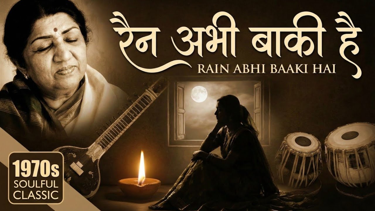 Rain Abhi Baaki Hai (रैन अभी बाकी है) | Lata Mangeshkar | 1970s Soulful Classic | Bollywoodgoldenmix