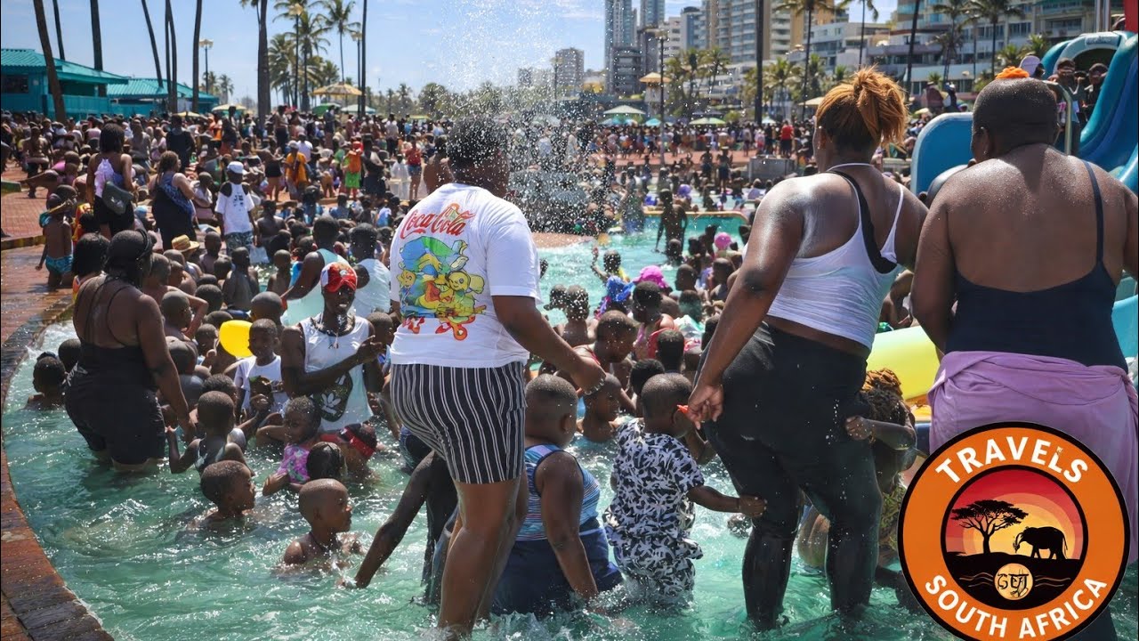 Durban South Beach 🇿🇦 | A Busy Day at the Family Pools