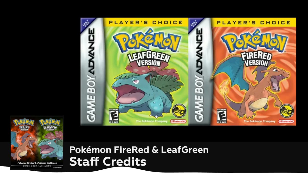 Pokémon FireRed & LeafGreen - Staff Credits