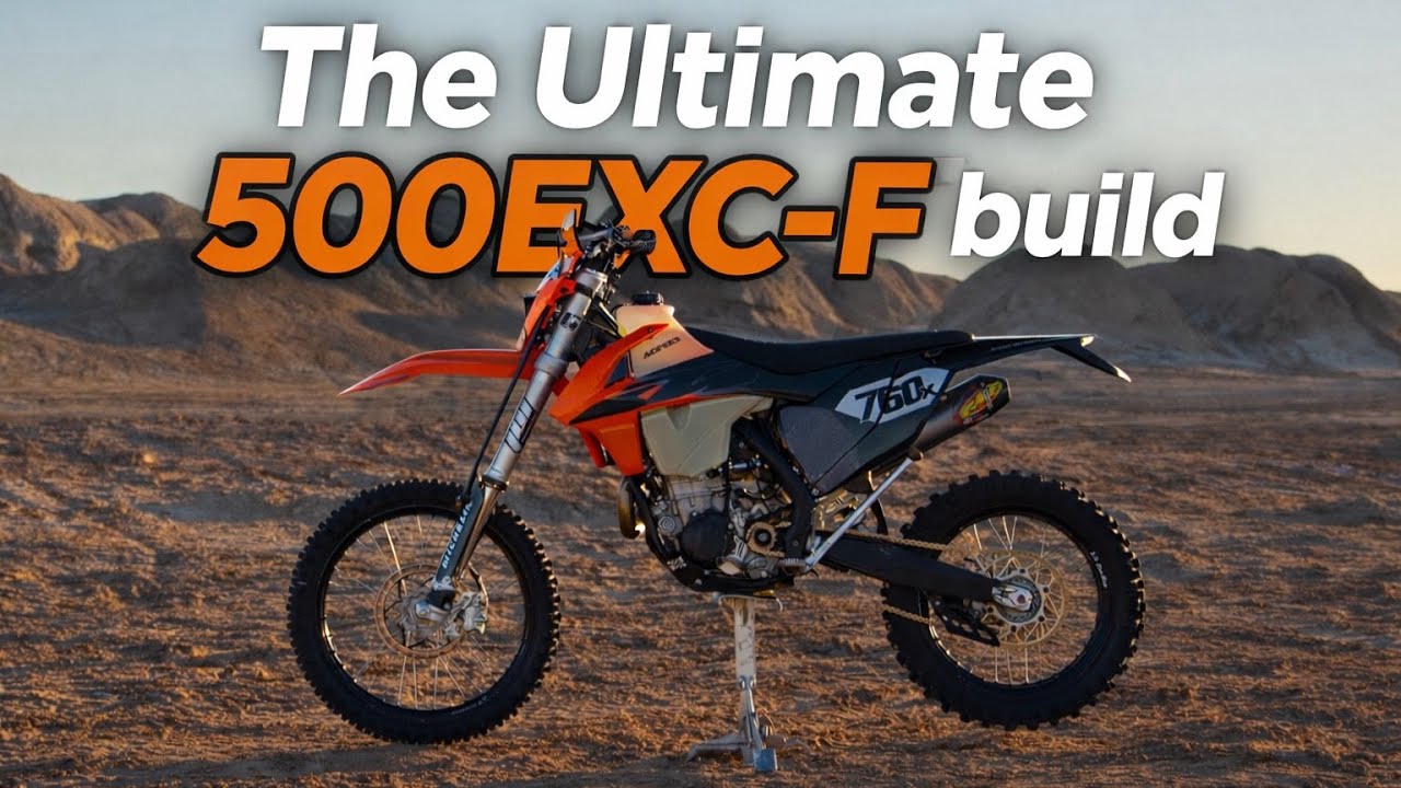 Can a 9 year old Dual Sport still throw down? 2018 KTM 500exc-f Build Overview and Ride