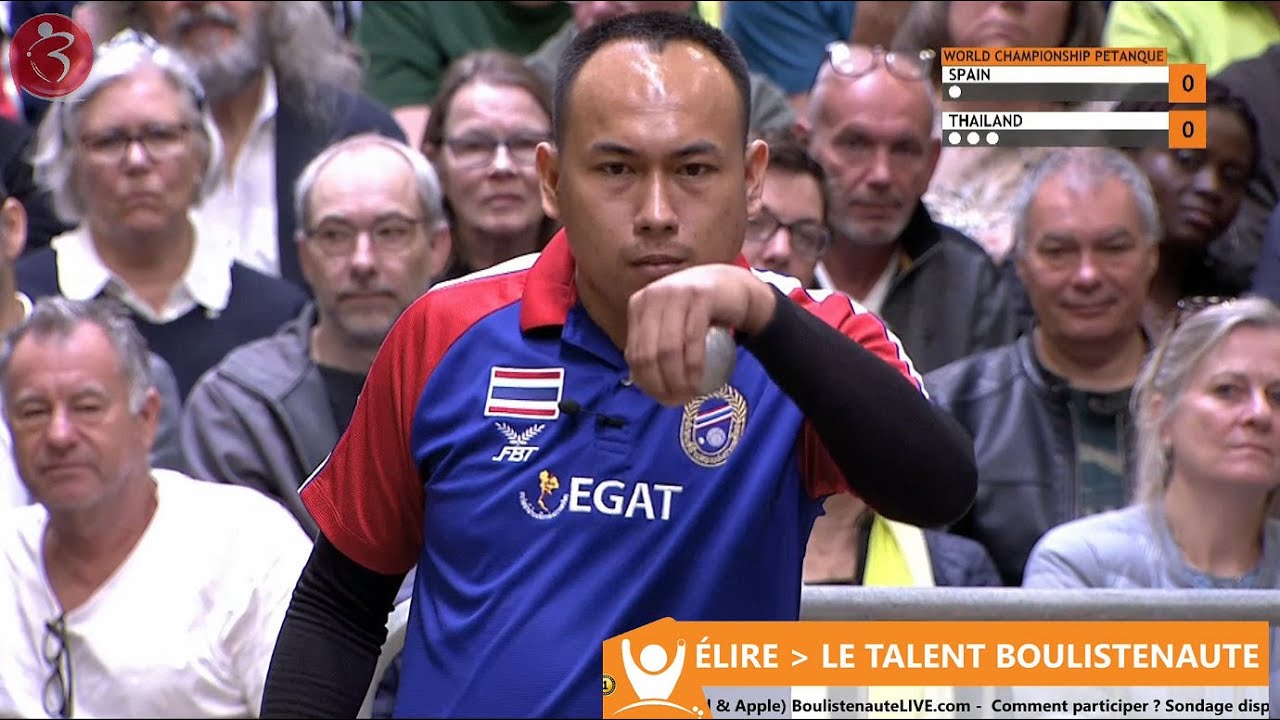 👍Championnats du Monde 2022 : THAÏLANDE vs ESPAGNE Finale doublette mixte à pétanque