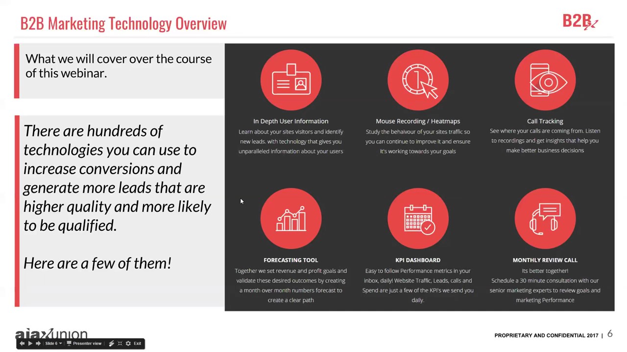 Ajax Union B2Bx Marketing Technology Overview