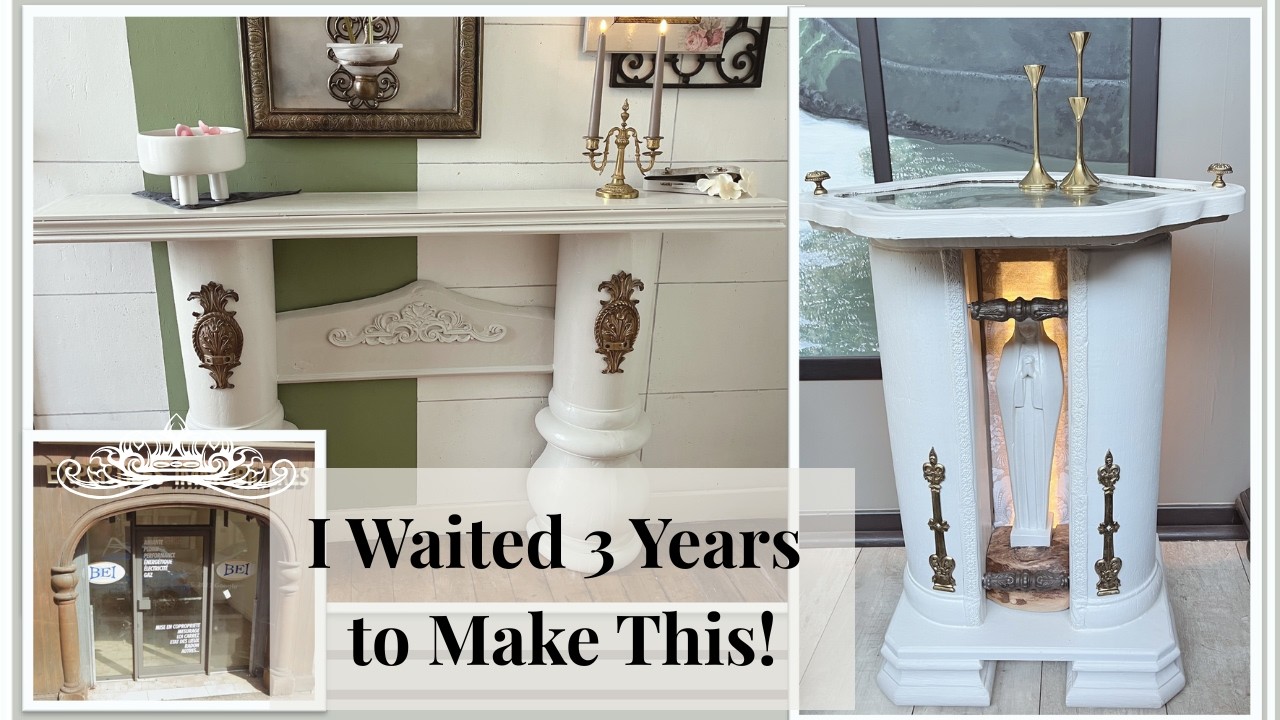 Reclaimed Storefront Columns Turned Into Stunning DIY Furniture | Law of Attraction Story