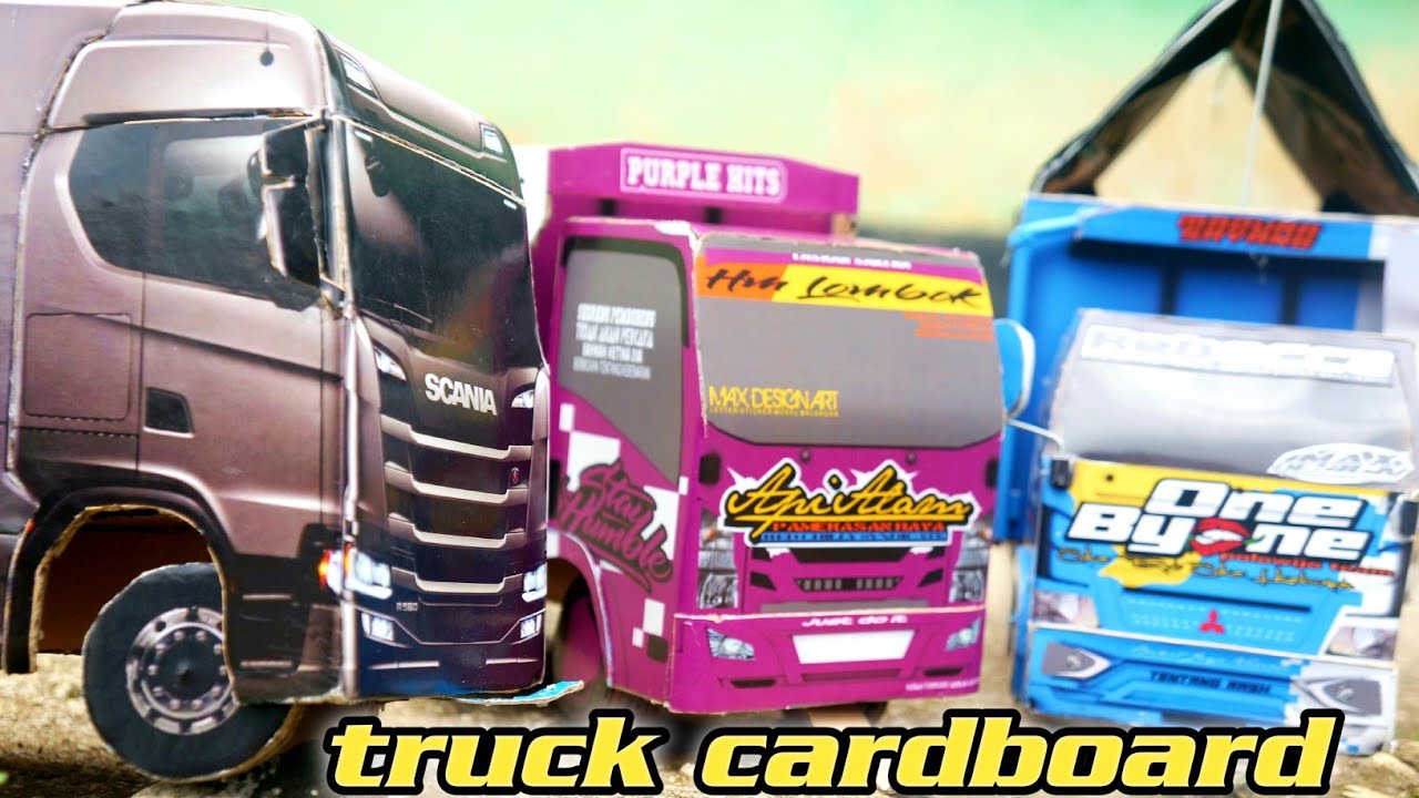 truk hm lombok vs hm cabe duet oleng | miniatur truk oleng ditdim