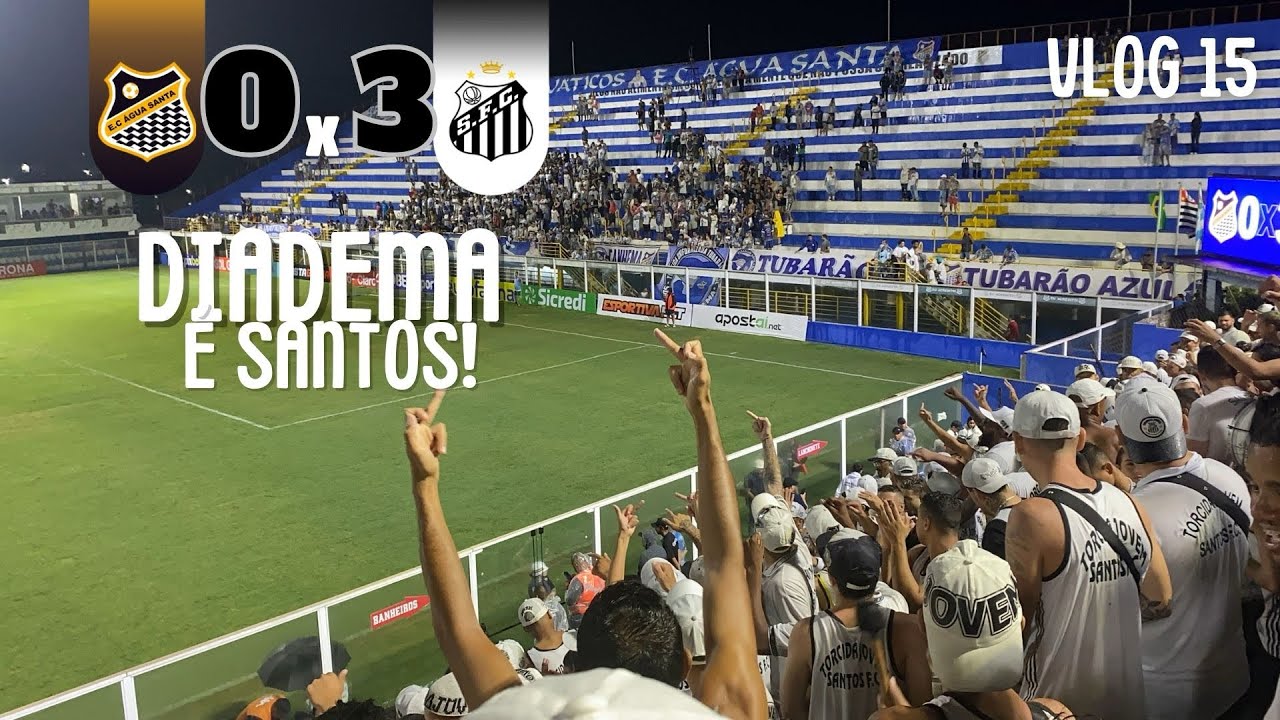 DIADEMA É SANTOS! | Água Santa 0x3 Santos | VLOG 15