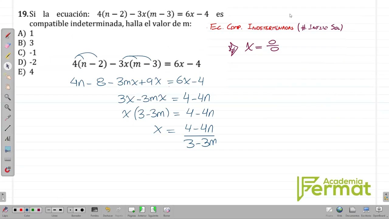 ALGEBRA ECUACIONES DE PRIMER GRADO 25 02 26 CLASES VIRTUALES