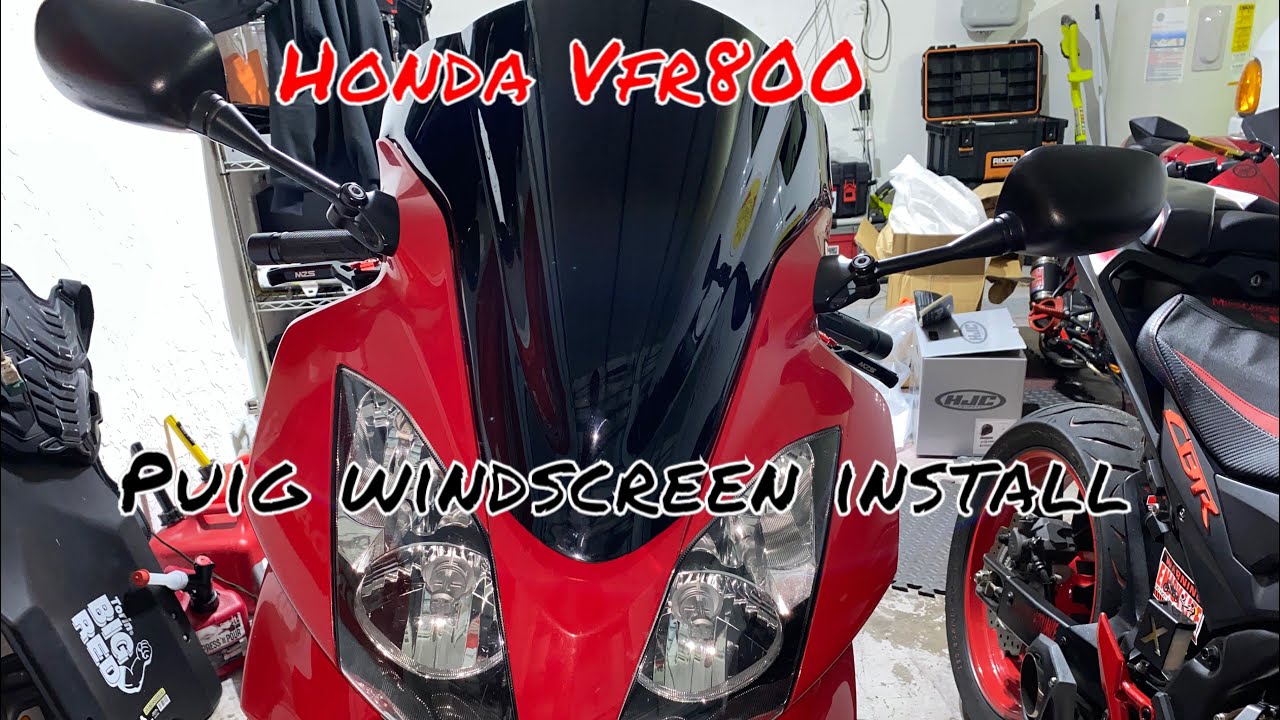 Puig windscreen install | Honda Vfr800