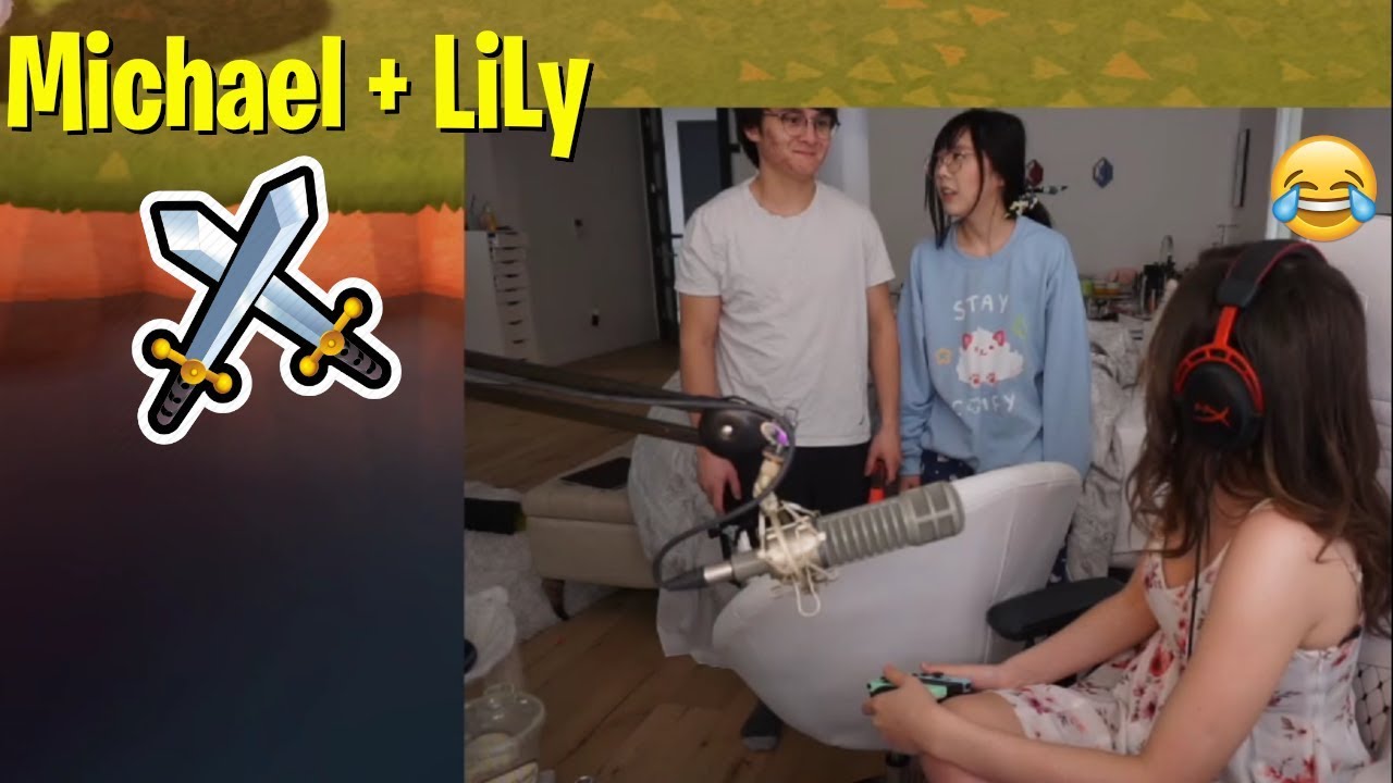 Michael Reeves & Lilypichu having an epic Battle while Pokimane is playing