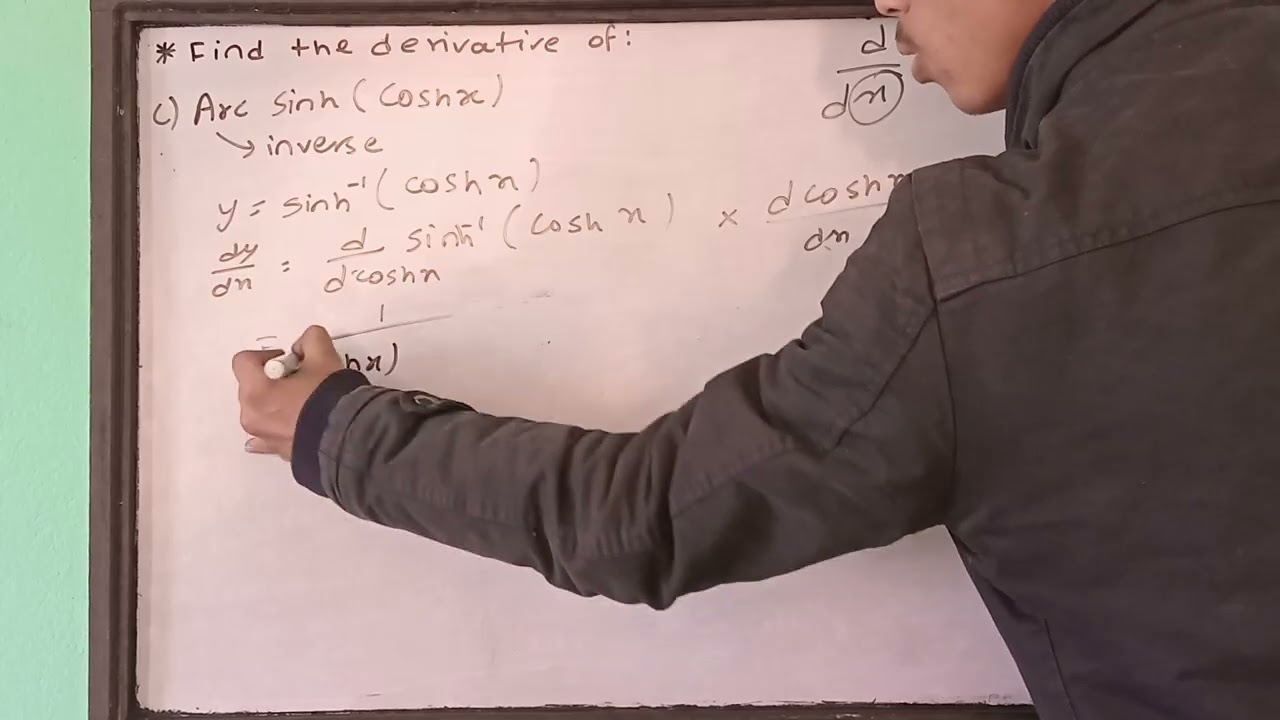 How to find derivative of hyperbolic functions? NEB (12). Derivative #17 - Slope of Hyp. Functions
