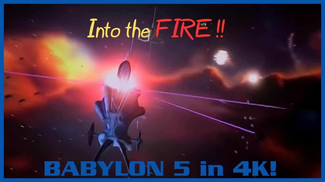 Babylon 5 - Into the FIRE -  Final Battle - Caugt between Shadows and Vorlons - 4K -