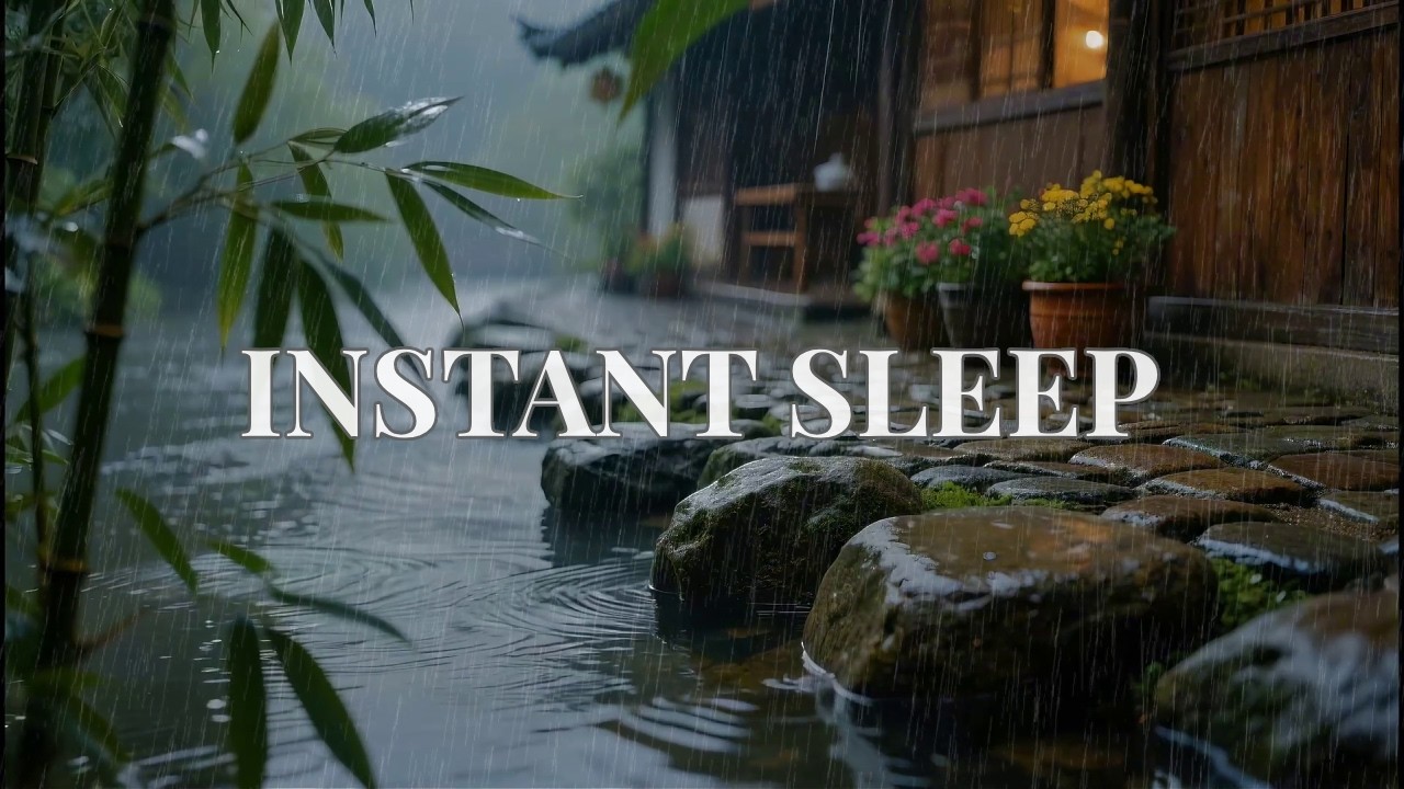 Heavy Night Rain at Remote Mountain Cabin to Help You Relax and Sleep Fast in HD 1080p