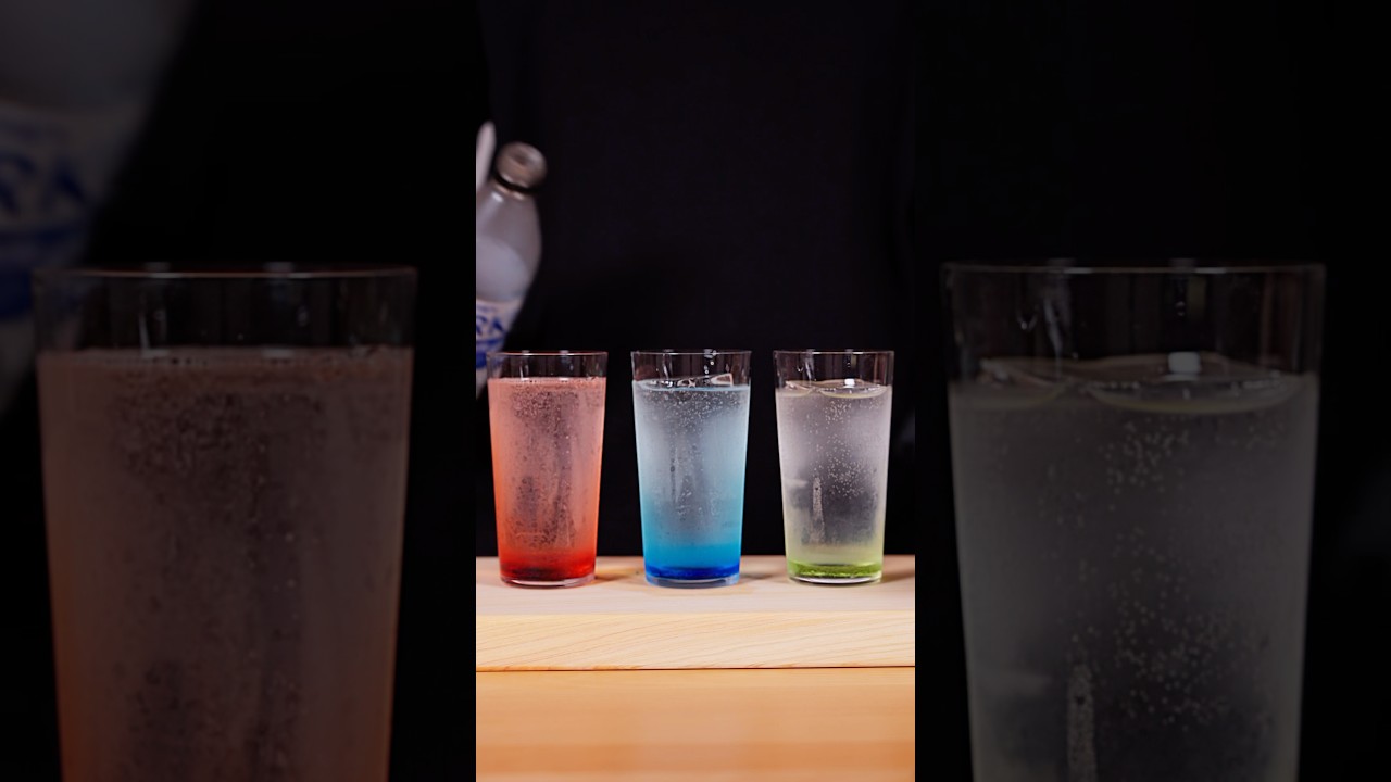 【環境音】子どもでも飲める、映えノンアルカクテル｜NONALCOHOLIC DRINKS #asmr #cocktail #氷の音 #ノンアルコール #ドリンク作り #モクテル