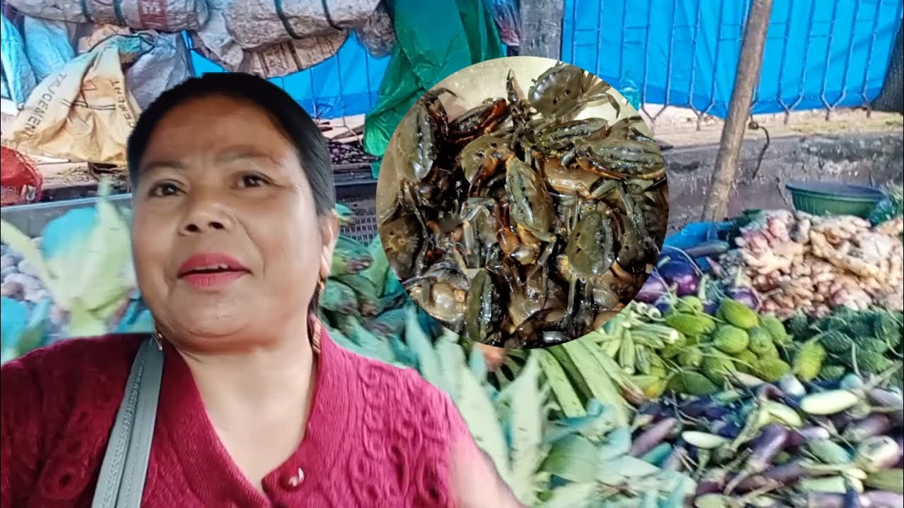 Polo Garo bazarniko ang.ke  am.eani vlog video 🦀| buying crab from polo bazar shillong
