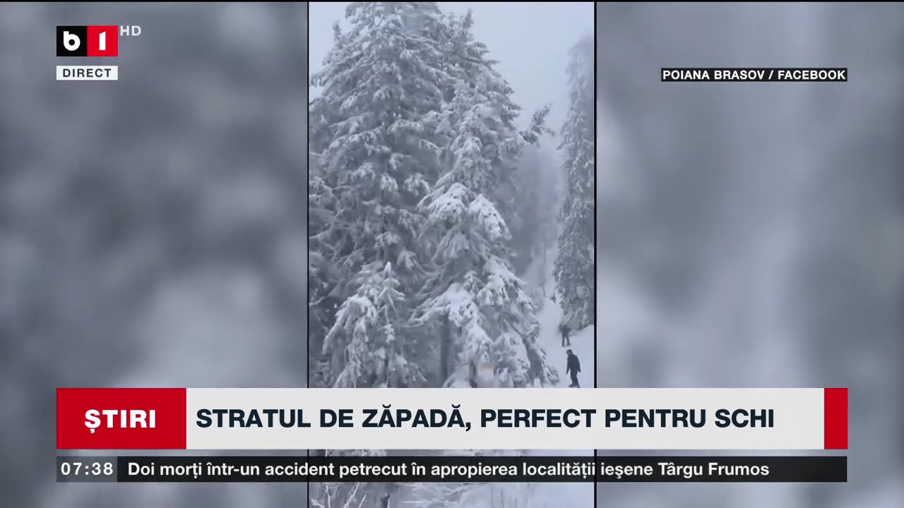 POIANA BRAȘOV, SUTE DE TURIȘTI DE CRĂCIUN_Știri B1TV_28 dec. 2024