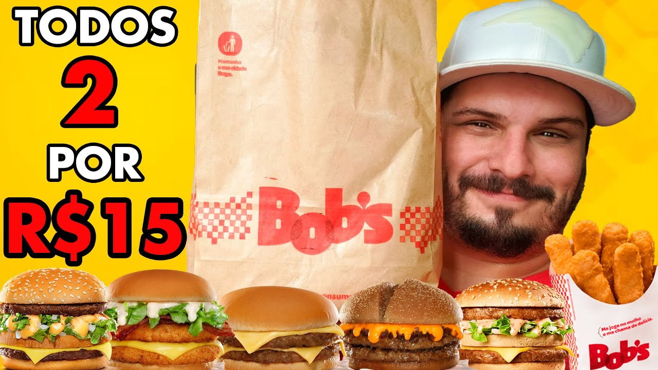 Qual é o MELHOR HAMBURGUER de PROMOÇÃO do BOB'S?