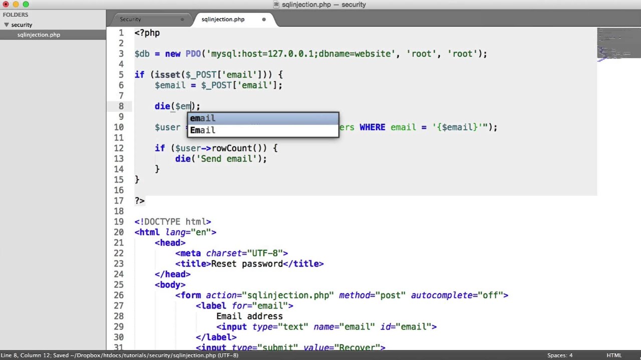 PHP Security: SQL Injection