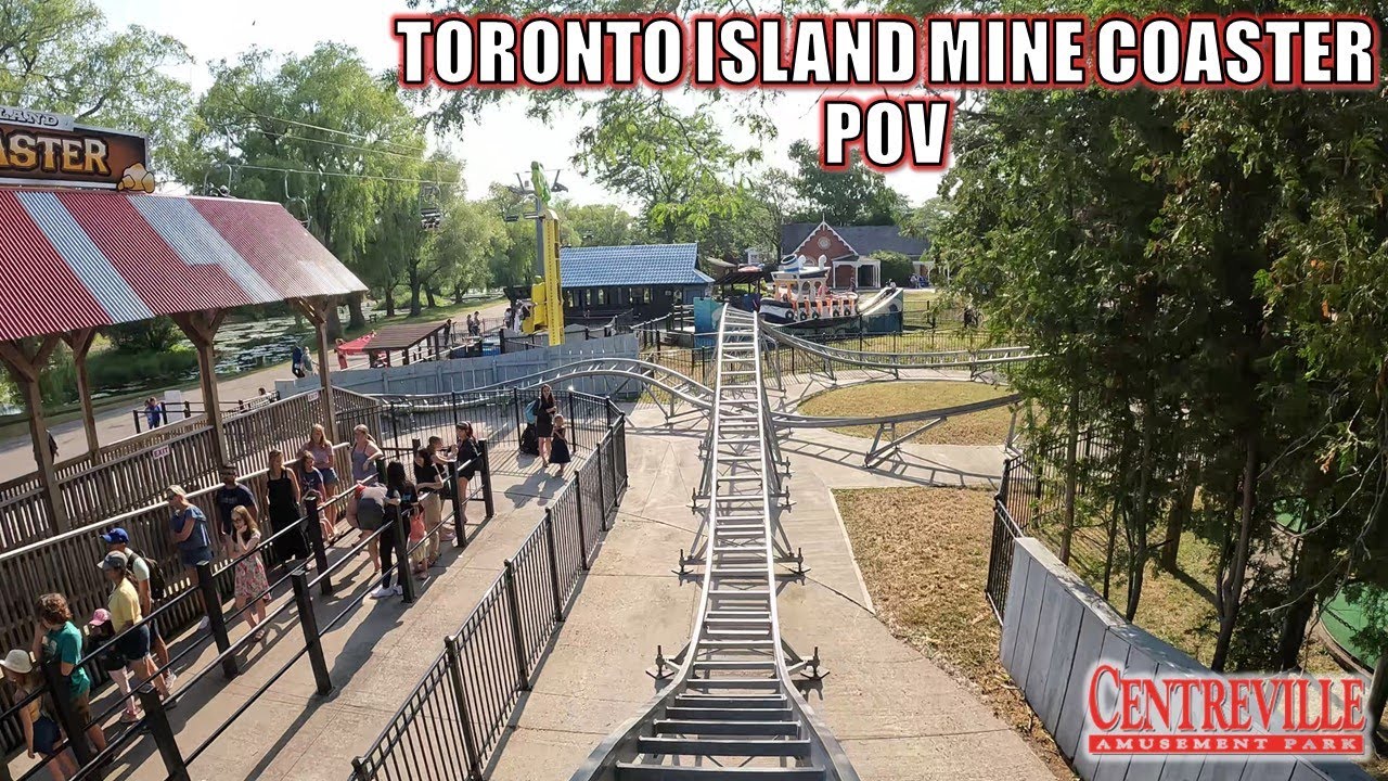 Toronto Island Mine Coaster POV (4K 60FPS), Centreville Amusement Park Kiddie Coaster | No-Copyright