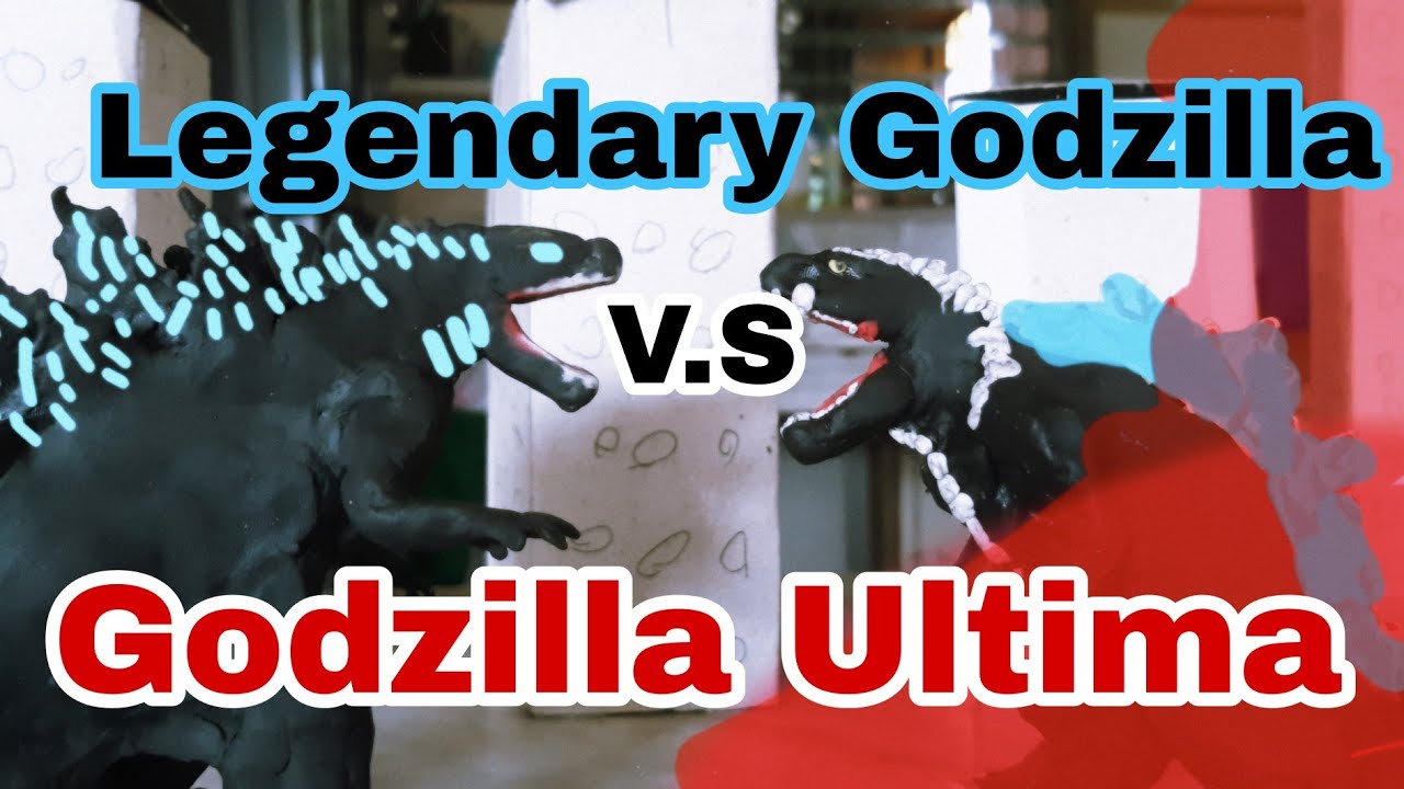 Legendary Godzilla Vs Godzilla Ultima | stop motion battle