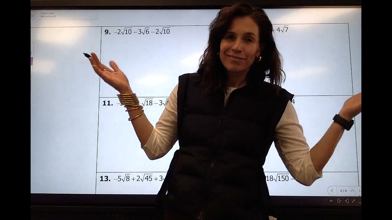 Unit 10 adding and subtracting radicals