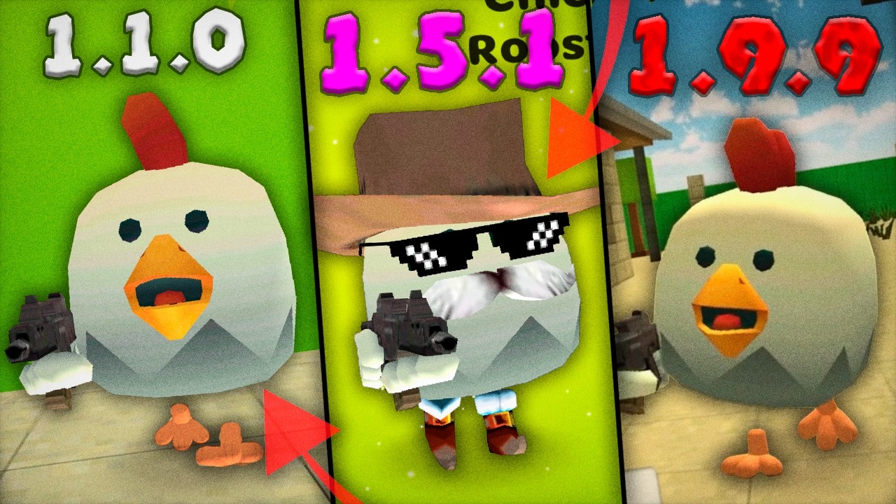 😱How Has CHICKEN GUN Changed?! Versions From 1.0.0 To 2.0.0!