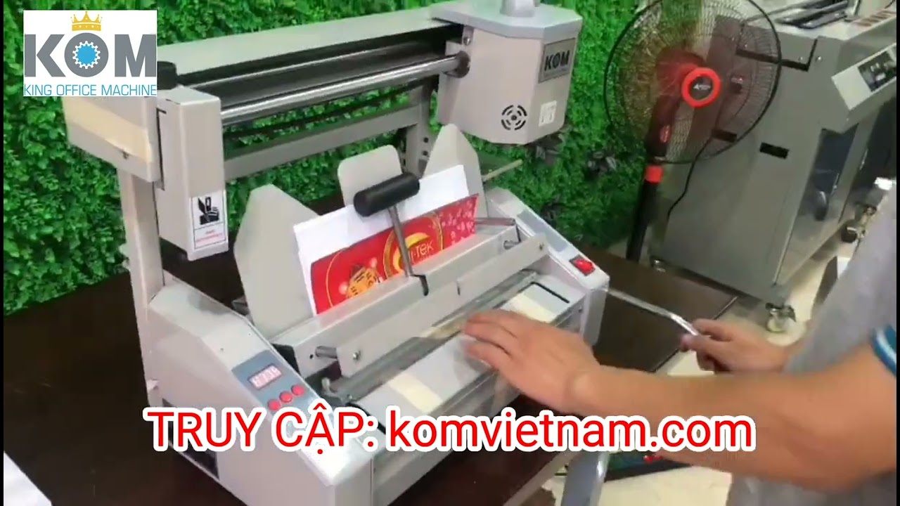 Cách sử dụng Máy đóng sách keo nhiệt mini 320S | KOM Việt Nam