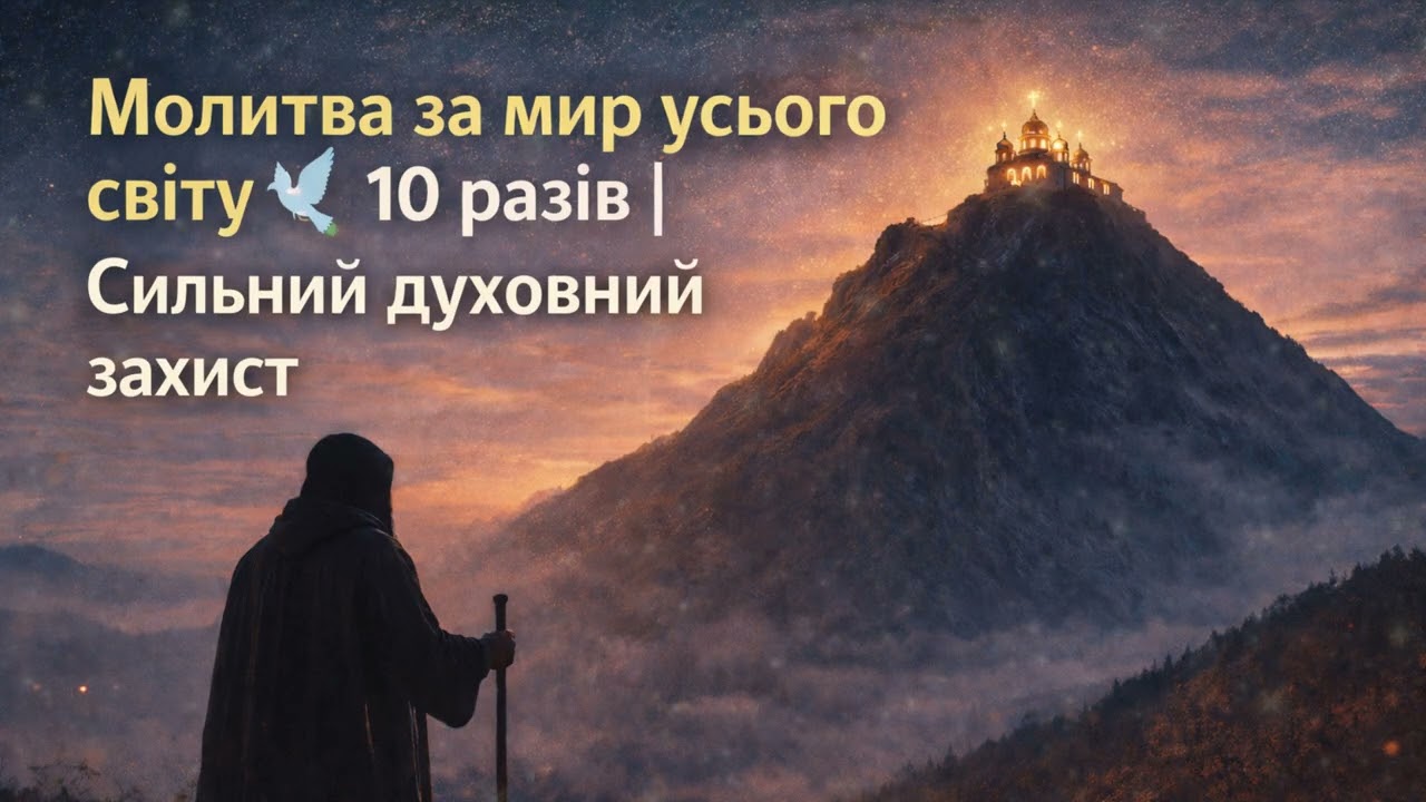 Молитва за мир усього світу 🕊️ 10 разів  Потужний православний духовний захист