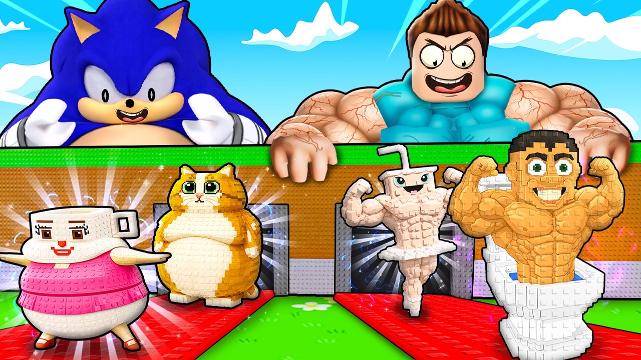 0 TO 100 TRILLION FAT V/S MUSCULAR BRAINROT ONLY CHALLENGE IN STEAL A BRAINROT !!