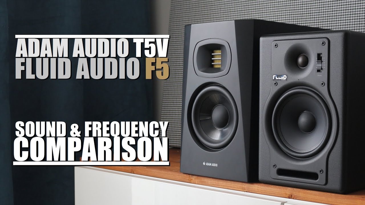 Fluid Audio F5 против Adam Audio T5V || Сравнение звука и частотных характеристик
