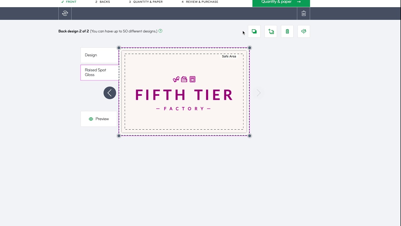 How to add Spot Gloss Files to Moo busines cards