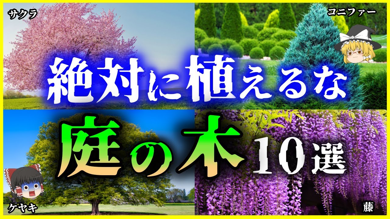 【ゆっくり解説】家を破壊⁉縁起が悪い⁉絶対に植えてはいけない「庭木」10選を解説