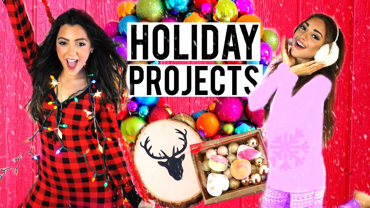 7 Holiday DIY Projects! DIY Room Decor,  DIY Holiday Treats + DIY Gifts! Niki and Gabi