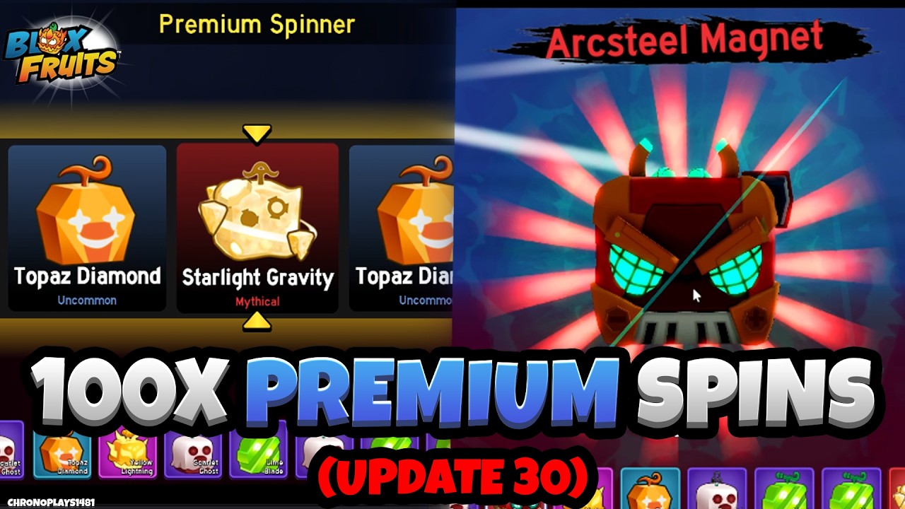 Opening 100x Premium Fruit Box for MYTHICAL FRUIT SKINS (Blox Fruits Update 30)