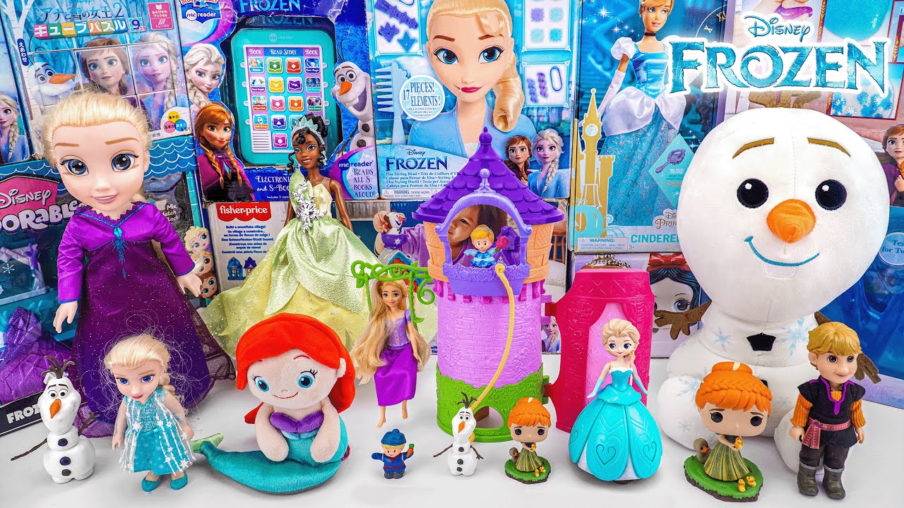 Unboxing Disney Princess Rapunzel's Full Tower Playset ASMR | Disney Princess Tiana Doll Toy Review