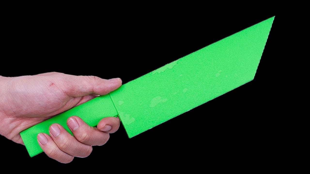 Easy origami paper Knife