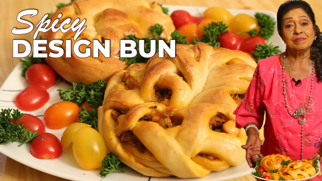 Weekend Baking Idea: Spicy Design Buns | Mallika Joseph Food Tube