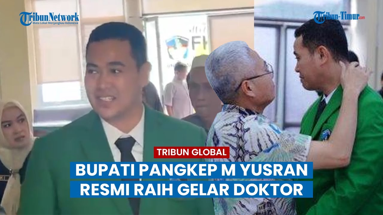 Muhammad Yusran Lalogau resmi menyandang gelar doktor ilmu perikanan di Universitas Muslim Indonesia