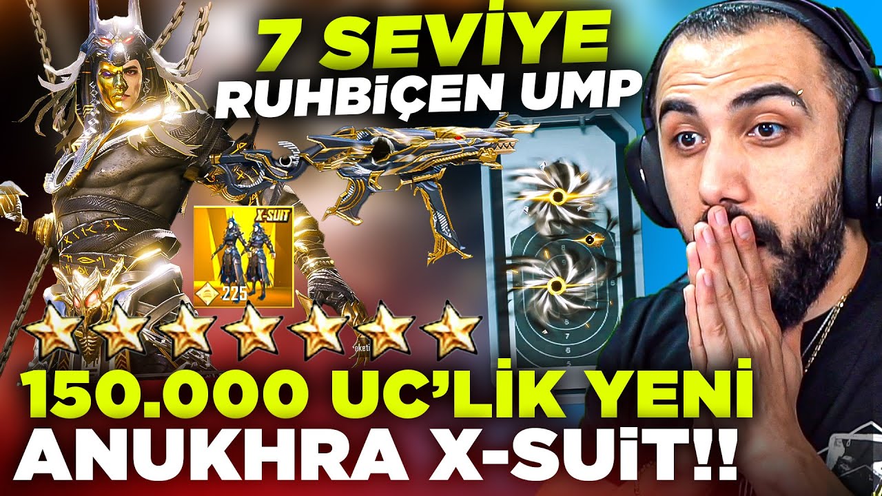 7 SEVİYE ANUKHRA X-SUİT GELDİ FİRAVUN X-SUİT GERİ DÖNDÜ 😱(150.000 UC HEPSİNİ FULLEDİK) | PUBG MOBILE