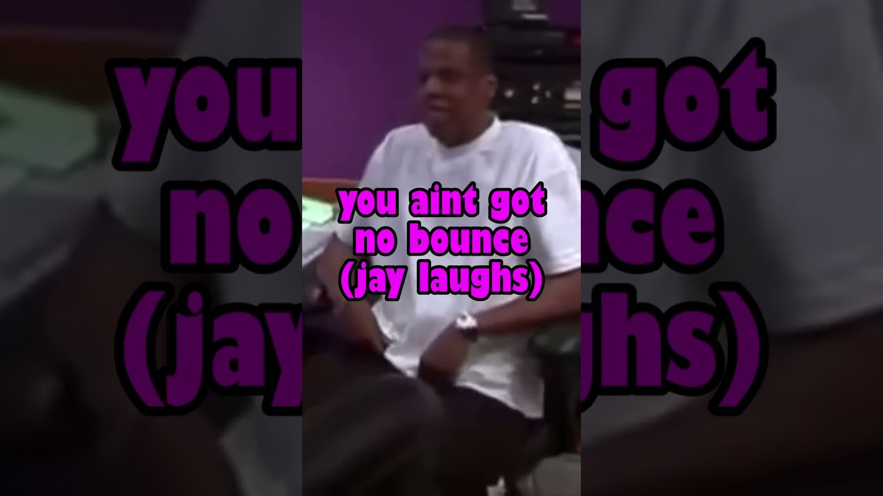 Jay Z trying to find the bounce for dirt of my shoulder song